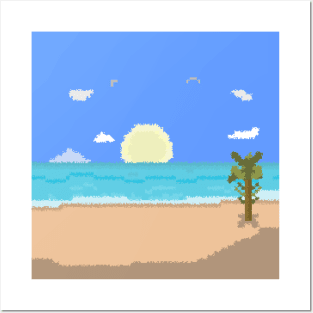 Beach V2 - Pixel Art Posters and Art